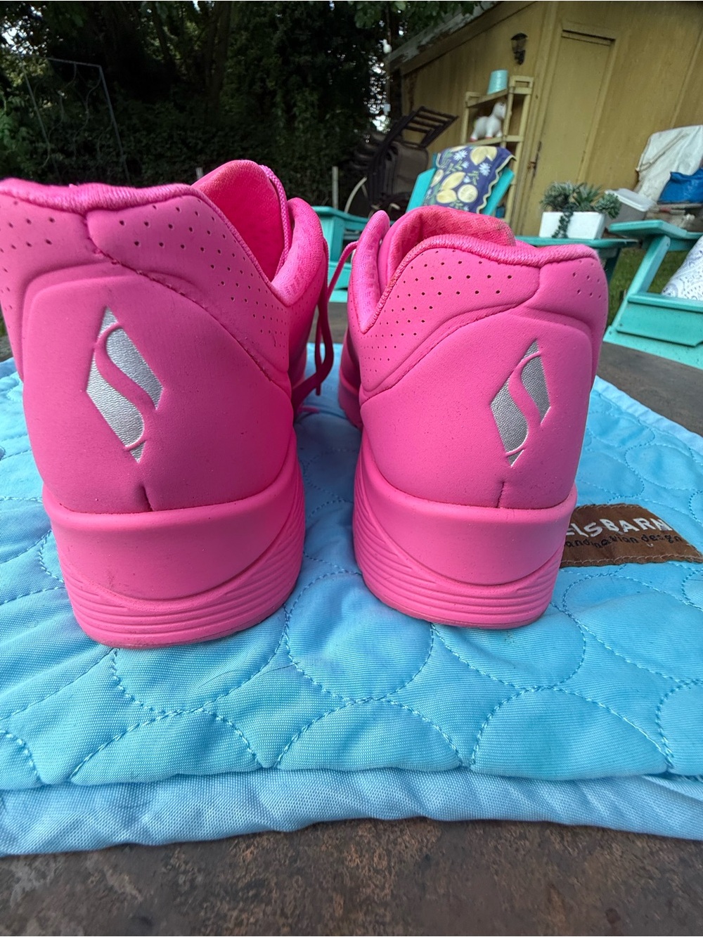 Skechers Hot Pink Women's Athletic Sneakers sz 7-1/2 - Picture 5 of 7
